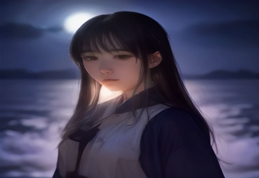逆水寒官网App夜间阅读场景示意：昏暗房间中手机屏幕亮起深色阅读界面，字号偏大，正文段落间距宽松，整体氛围安静